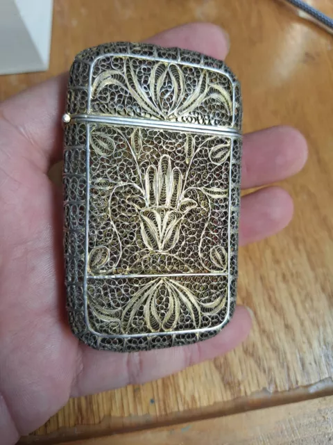 Vintage 800  Silver Trinket Case Box