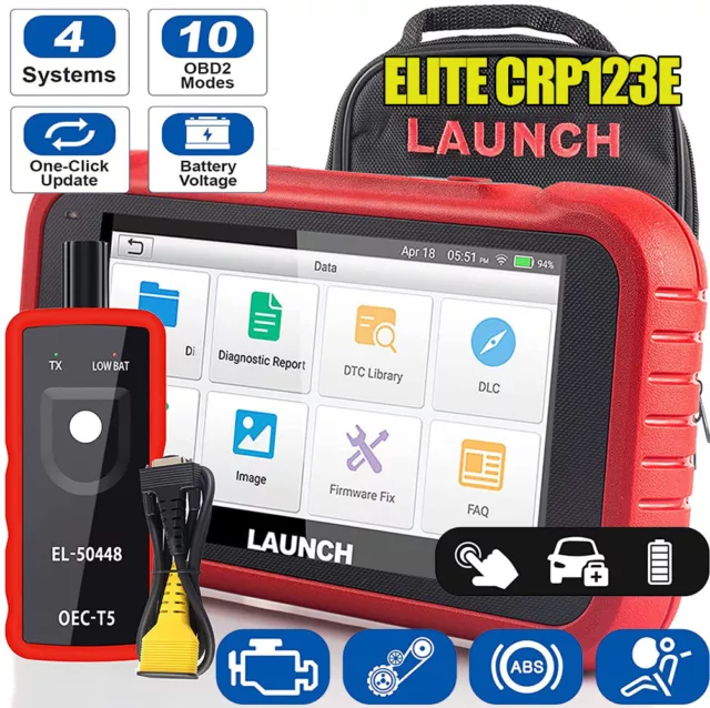 LAUNCH CRP123E Car OBD2 Scanner Diagnostic Scan Tool Engine ABS SRS Code Reader