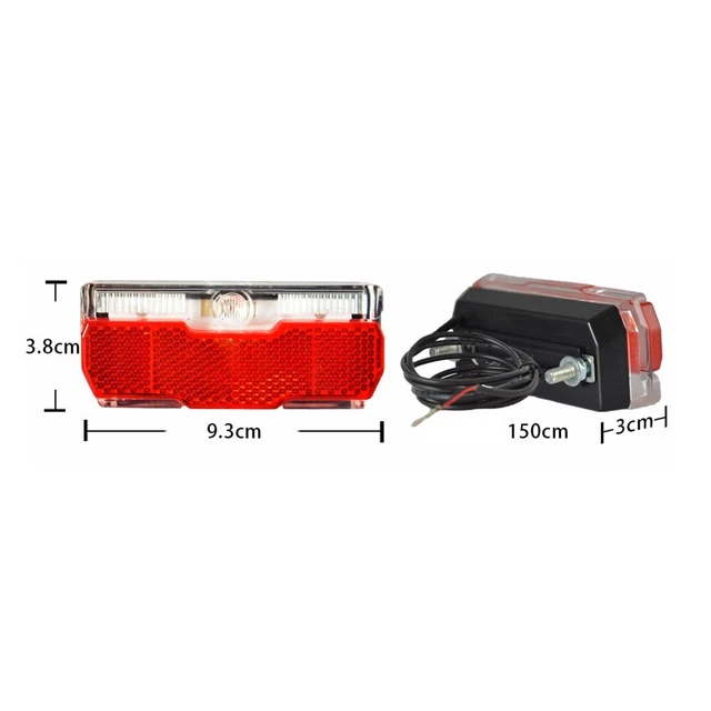 WATERPROOF ELECTRIC BIKE Headlight Tail Light Set 6V 48V Voltage Range