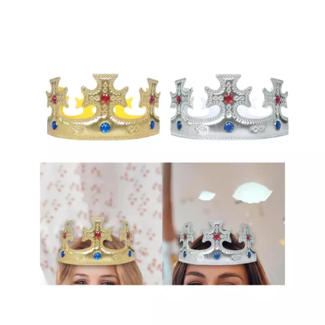 King Crown Prince Princess Crown Cloth Birthday Crown Hat