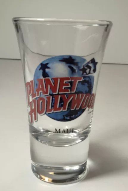 Planet Hollywood Shot Glass MAUI  3 1/2" Tall