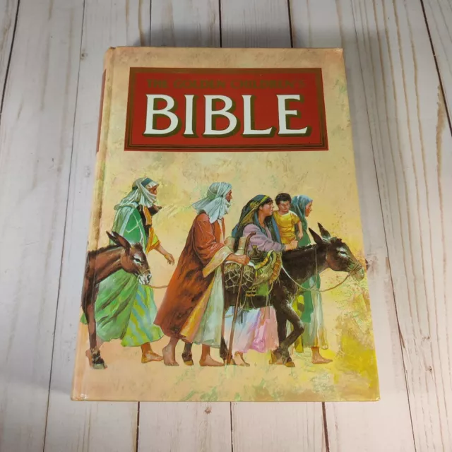 The Golden Children's Bible Colorful Pictures Hardcover 1993 Old & New Testament
