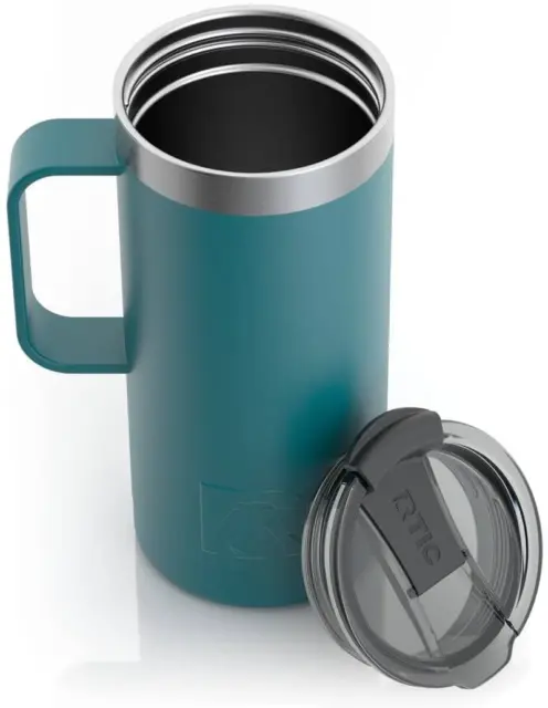 16 Oz Coffee Travel Mug with Lid and Handle, Stainless Steel Vacuum-Insulated Mu 6