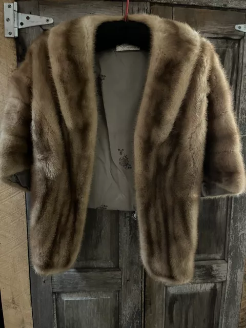 Vintage Mink Fur Shawl 1940’s