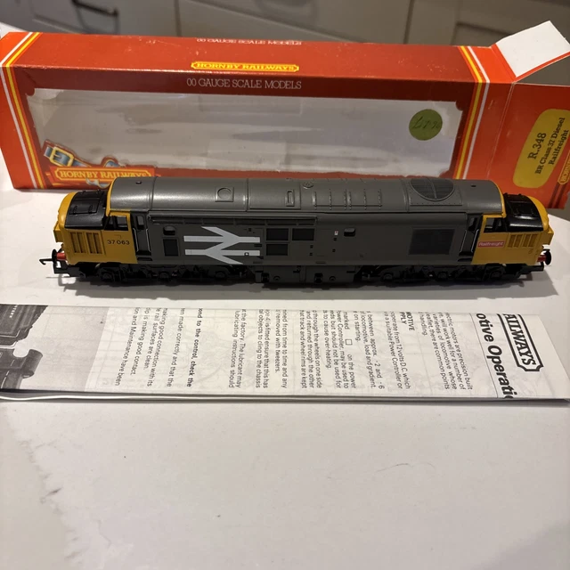 HORNBY CLASS 37 Diesel Locomotive R 348 Rail freight £22.00 - PicClick UK