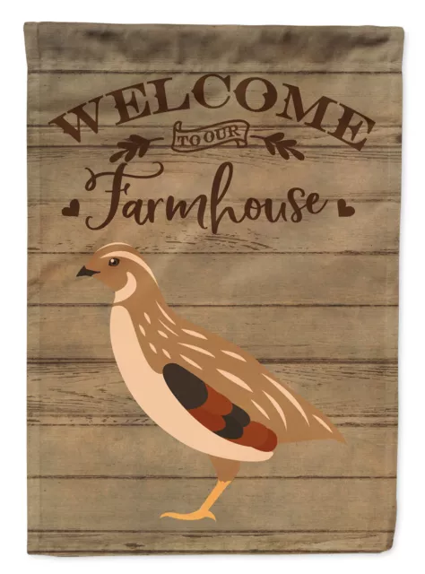 Golden Phoenix Quail Welcome Flag Garden Size CK6899GF