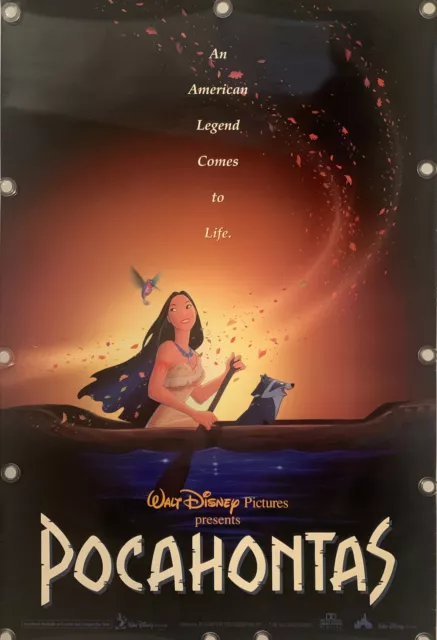 POCAHONTAS Original One Sheet Movie Poster - WALT DISNEY - 1995