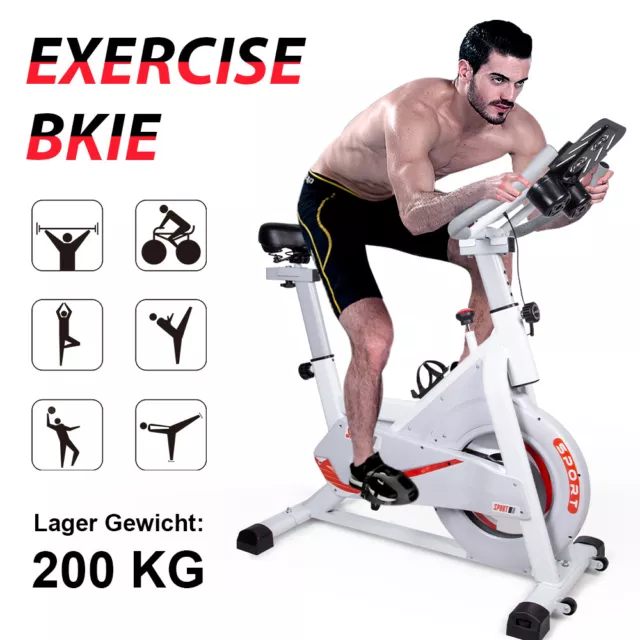 Heavy Duty Exercise Bike Home Gym Bicycle Cycling Cardio Fitness Indoor Workout