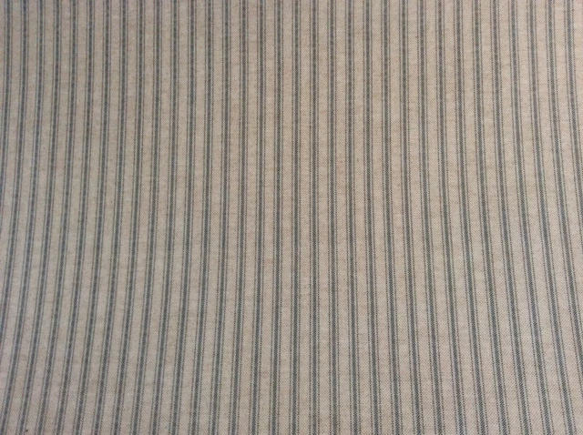 Öltuch Stoff, PVC, Vintage Französisch Zecken Streifen Leinen, Indigo, Abschnitte