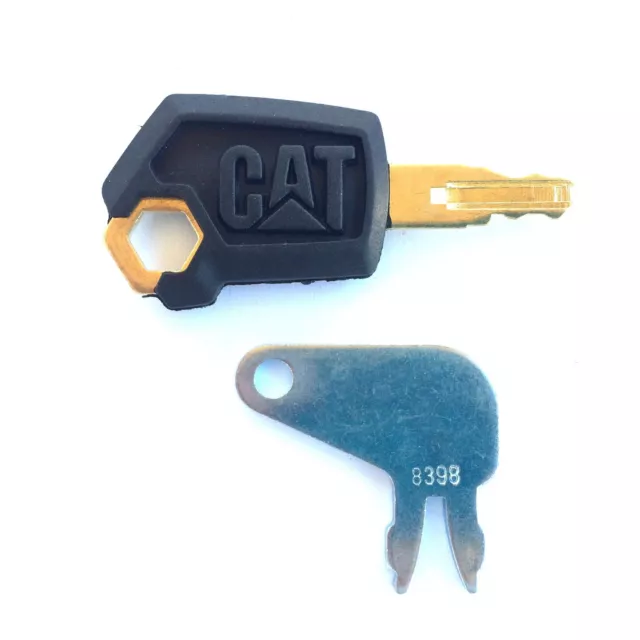 CAT - Caterpillar Equipment Key Set Ignition and Master Disconnect with Logo