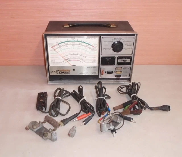 Vintage Sears Penske Automotive Analyzer Tach Dwell Volts Test Meter 161.21042