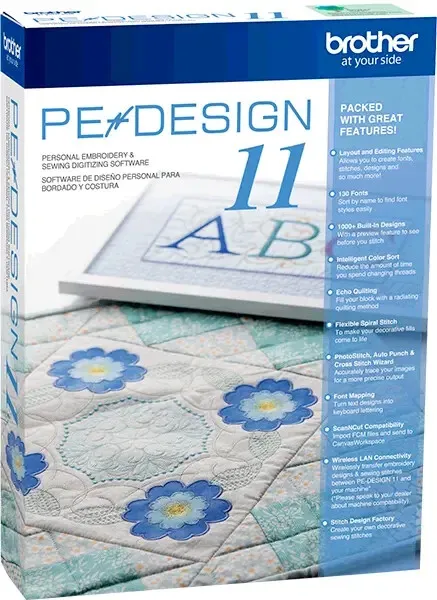 PE-Design 11 para ganar (patrones de bordado de diseño, edición y escaneo) suave de por vida