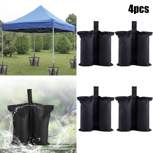 Lot De 4 Sacs De Lestage Pour Gazebo - Tissu Oxford 600D Résistant - Pour Stabiliser Tonnelle, Parasol, Tente Ou Barnum