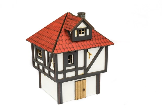 Warp Lib.: Modelisme : Maison medievale, WIP intermediaire avec