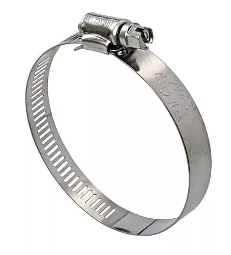 LINDEMANN 10-Pack Hose Clamps Stainless Steel KS 65-89mm