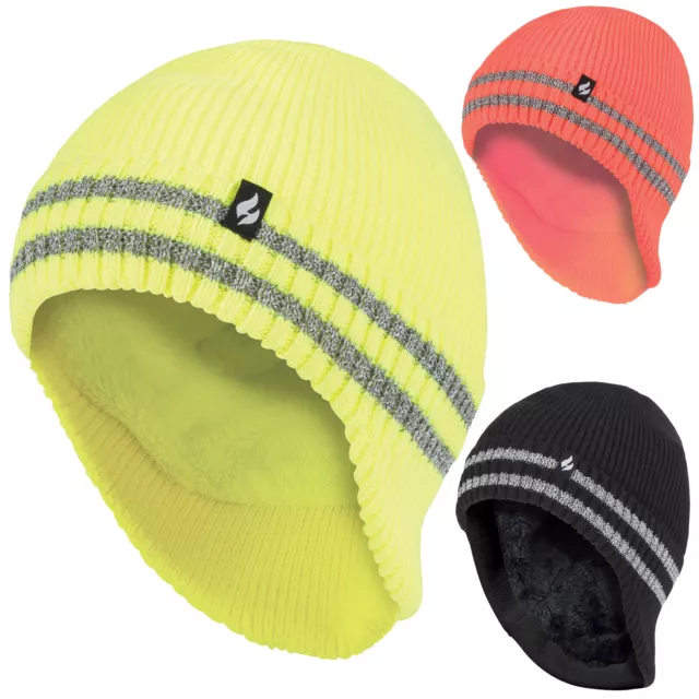 Herren Thermo & Warm Tropfenausschnitt Mütze | Wärmehalter | Hüte mit reflektierendem Streifen