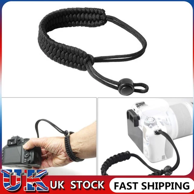 ❀ Nylon Camera Paracord Practical Ropes Men Women Camping Gear (Black)
