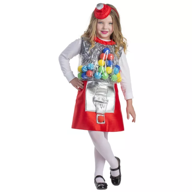 Dress Up America Gumball Máquina Disfraz para Niña - Hermoso Disfraz Set para