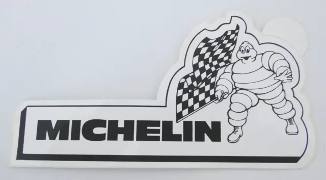 Promotional Stickers Michelin Tyre Finishing Flag 80er Bib Bibendum Motor Sports