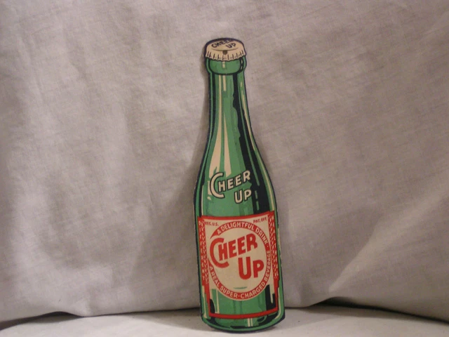 Cheer Up Bottle Shape Cardboard Adversting Sign