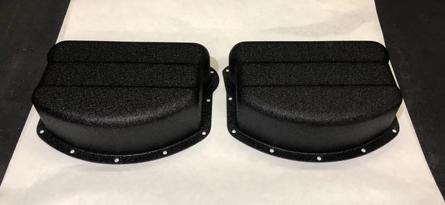 HARLEY DAVIDSON PANHEAD WRINKLE BLACK Rocker Box Valve Covers 1956-1965 ...