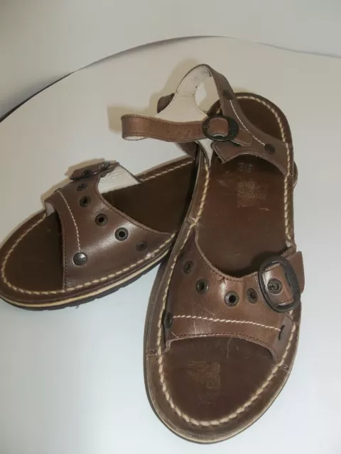 Kickers Brown Sandals - Quality Leather - Size 39/8 -Never Worn