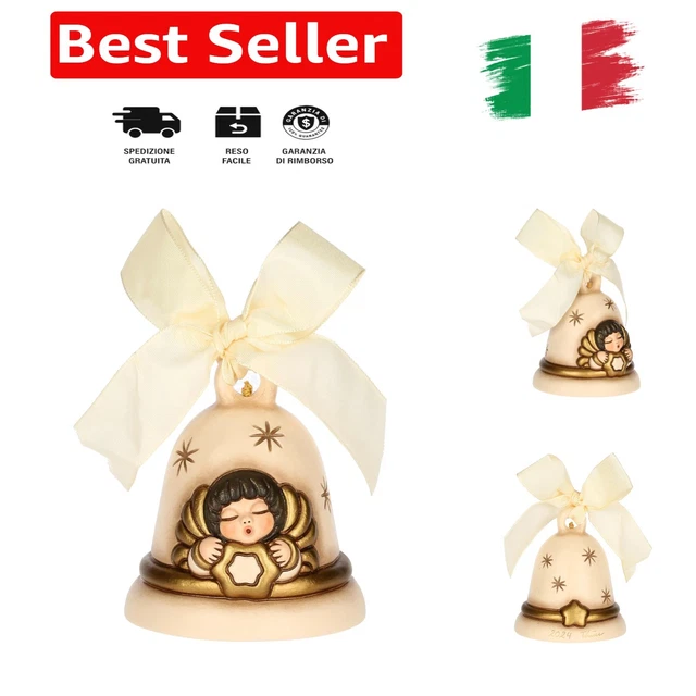 Pandoro Classico 700g Con Angelo In Ceramica – Regalo Natalizio Elegante, Tradizione Italiana