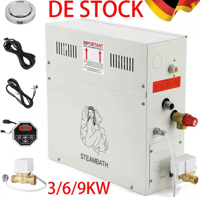 Generatore di vapore 3KW 6 KW 9 KW interno commercio casa termostato automatico sauna