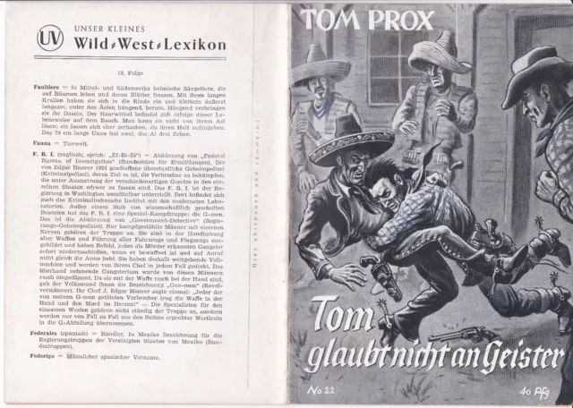 TOM PROX  Nr. 22  (Zust. 1/1-)