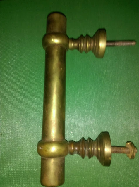Poignée bâton q ancienne laiton porte d'entrée longueur 20,5 cm