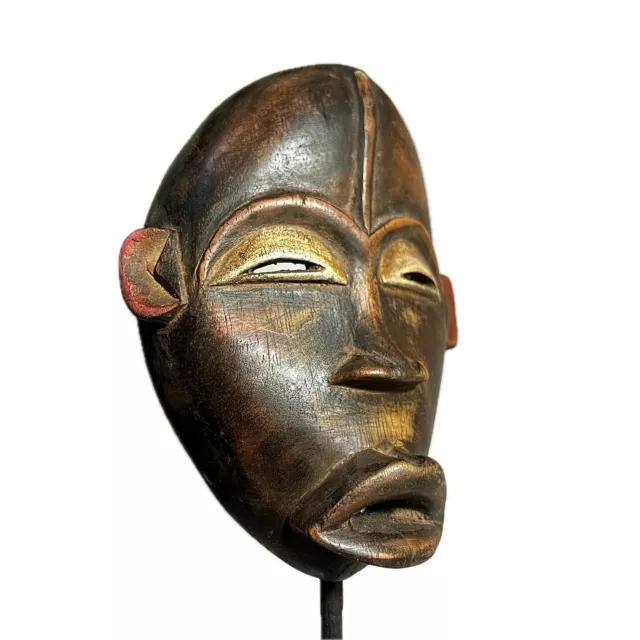 African Dan Mask, Côte d’Ivoire Hand Carved Wall Hanging Tribal Face Mask-691