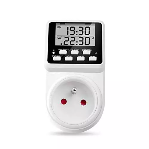 NOVKIT Prise Programmable numérique et programmateur Prise Electrique à Cycle Al
