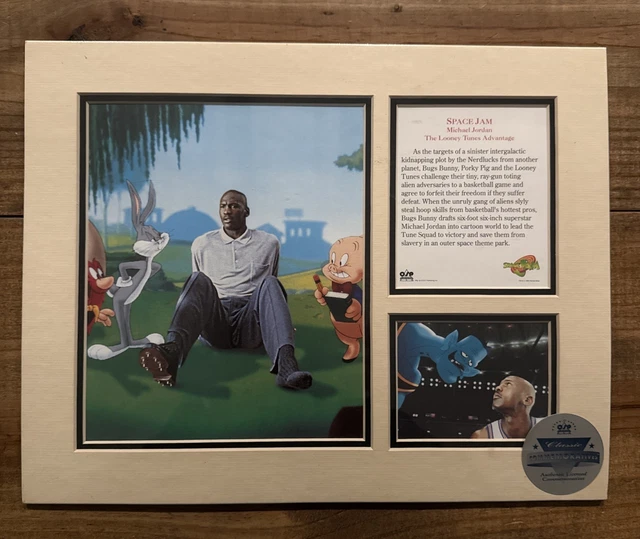 SPACE JAM MICHAEL JORDAN /Commemorative Matted Ready Framing
