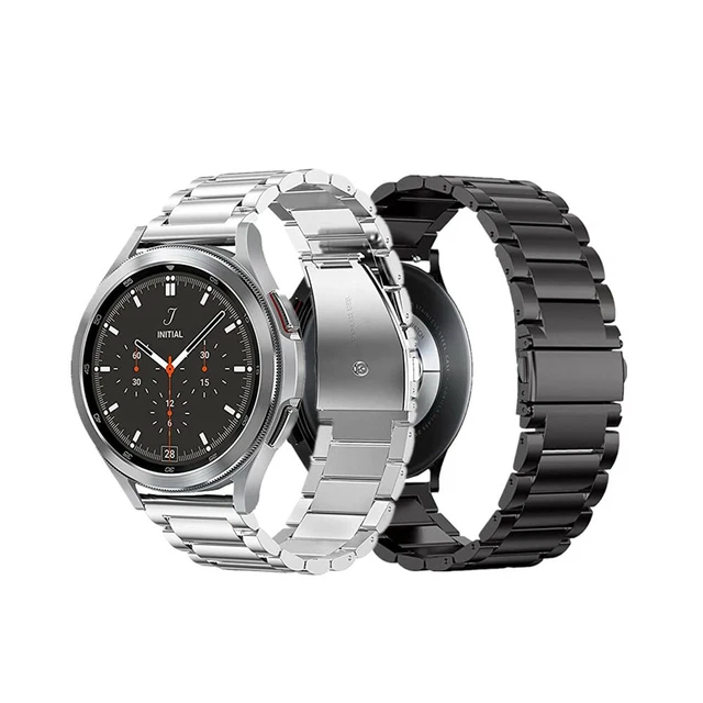 Watch Band For Samsung Galaxy Watch 4 Classic 42mm 46mm Stainless Steel Strap