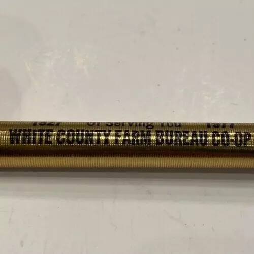 1977 White County Farm Bureau Co-op Advertising Ball Pen Monticello Indiana