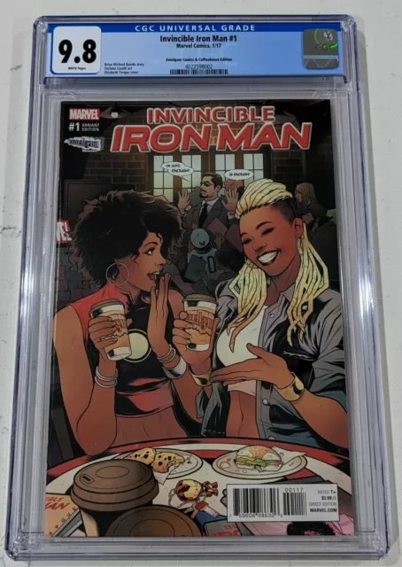 Invincible Iron Man 1 (2017) CGC 9.8 Amalgam Comics Torque Variant - Riri