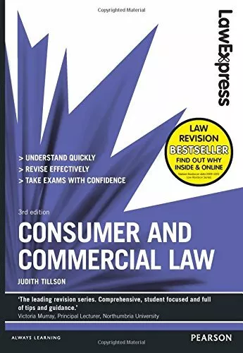 Law Express: Consumer and Commercial Law by Tillson, Judith Book The Cheap Fast