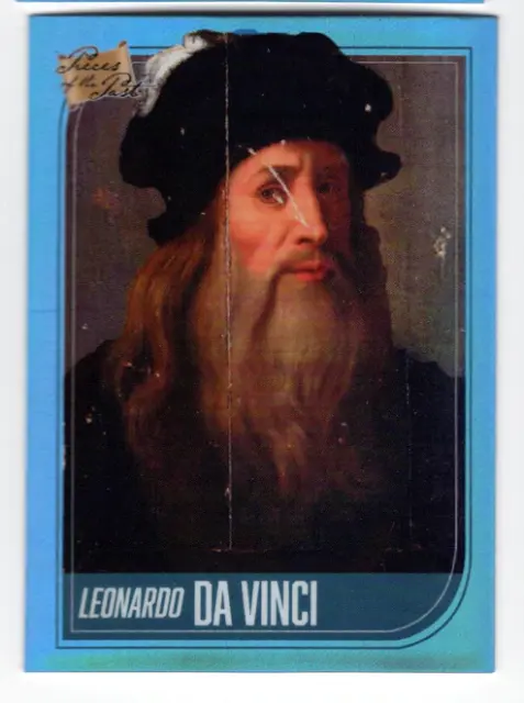 Leonardo Da Vinci 2021 Super Break Pieces Of The Past Blue Glow Refractor /200