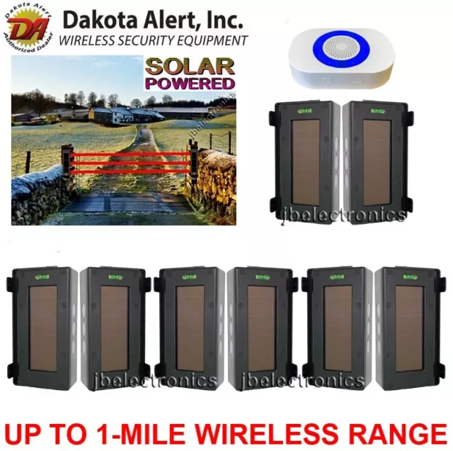 Dakota Alert Sba-4K Plus-Wireless Receiver + 4 Sets Solar Wireless Transmitters