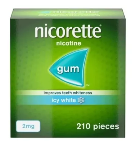 Nicorette icywhite/freshmint/fruitfusion/original  Chewing Gum 2/4mg -210 Pieces