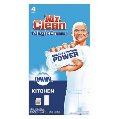 Mr. Clean 53404 Cleaning Pad,4 5/8 In L,White,Pk16