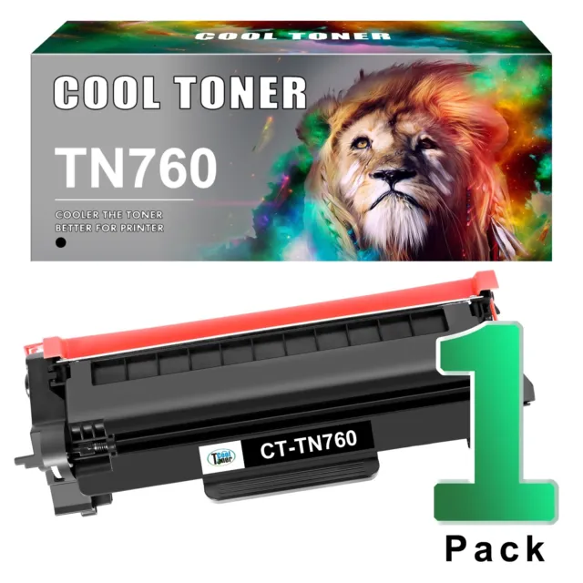 TN760 Toner Cartridge Compatible for Brother MFC-L2710DW MFC-L2750DW Printer