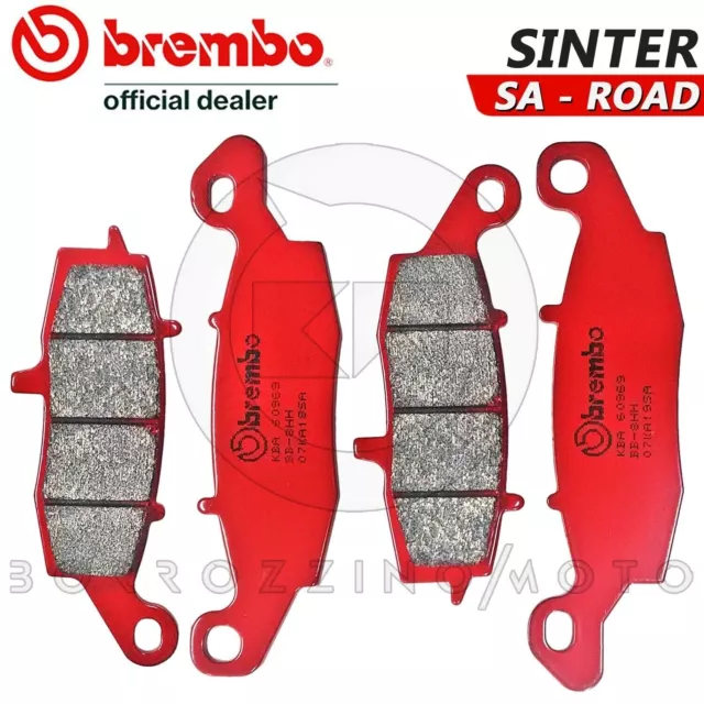 4 Pastiglie Freno Anteriori Brembo Rosse Sinterizzate Kawasaki Versys 650 2007