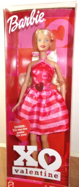 Mattel 2002 XO Valentine Barbie Doll Damaged Box