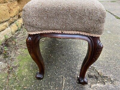 Antique English Upholstered William IV Solid Rosewood Window Seat, c 1810 6