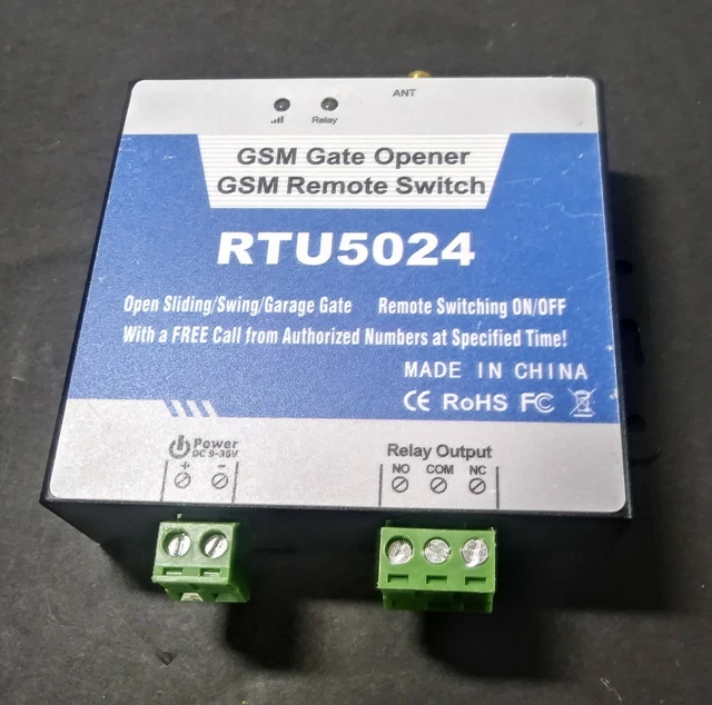 Apriporta GSM RTU5024 - Controllo Cancelli E Porte Via Telefono O SMS | Rel&egrave; GSM Quad-band, Fino A 200 Numeri Autorizzati