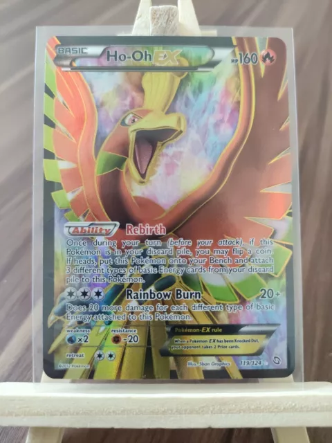 FULL ART Ho-Oh EX ULTRA RARE Legendary Pokemon 121/122 XY Breakpoint Hooh -  LP