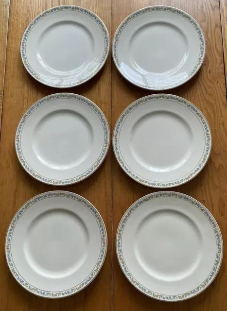 Syracuse China, Melrose Dinner Plates, Set Of 6, Ivory, No Chips/Cracks, ￼￼Nice!