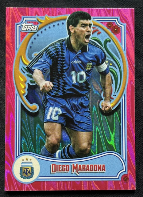 その他 topps FILETEADO DIEGO MARADONA /50 Maradona Fileteado Topps Argentina 2022-23 Diego Base Yellow