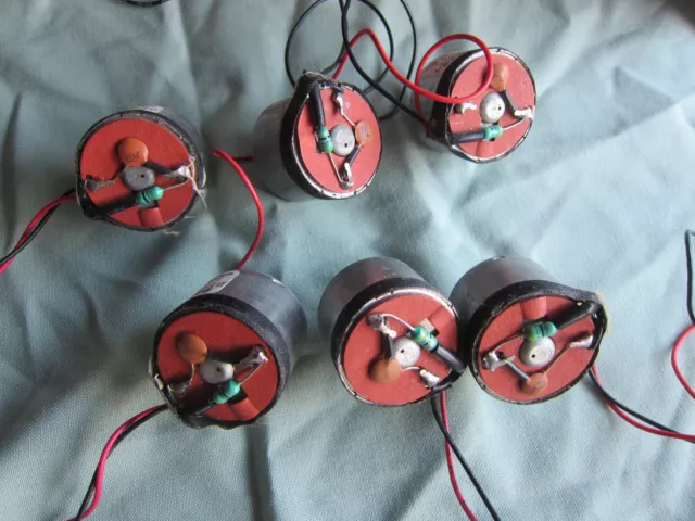 Lot of (6) DC Motors Hobby Experiment STEM 3v Slow 9v Fast MOST w/ Leads TESTED